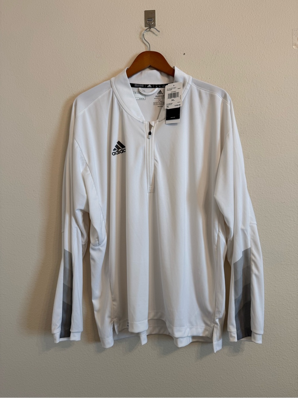 Adidas Mens PrimeBlue 1/4 zip LS Shirt XL